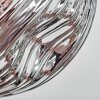 Ripoll Plafonnier, Boule lumineuse Ambre, Clair, Fumé, 3 lumières