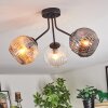 Ripoll Plafonnier, Boule lumineuse Ambre, Clair, Fumé, 3 lumières