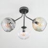 Ripoll Plafonnier, Boule lumineuse Ambre, Clair, Fumé, 3 lumières