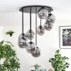 Gastor Plafonnier, Boule lumineuse Fumé, 9 lumières