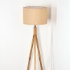 Soungou Lampadaire Écru, Nickel mat, 1 lumière