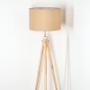 Soungou Lampadaire Chrome, Écru, 1 lumière