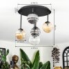 Chehalis Plafonnier, Boule lumineuse Ambre, Clair, Fumé, 5 lumières