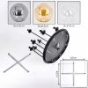 Gastor Plafonnier, Boule lumineuse Ambre, Clair, Fumé, 9 lumières