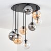 Gastor Plafonnier, Boule lumineuse Ambre, Clair, Fumé, 9 lumières