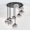 Koyoto Plafonnier, Boule lumineuse 57 cm Clair, Fumé, 9 lumières