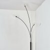 Nikkala Lampadaire Chrome, Noir, 3 lumières