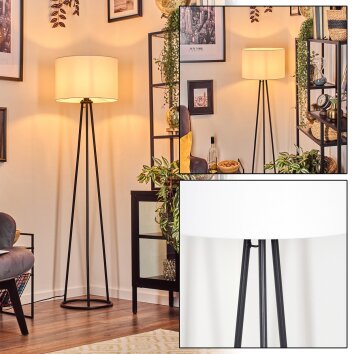Soungou Lampadaire Noir, 1 lumière