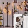 Ripoll Lampadaire Chrome, Fumé, 5 lumières