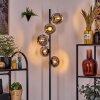 Ripoll Lampadaire Chrome, Fumé, 5 lumières