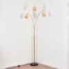 Cavaca Lampadaire Laiton, Noir, 3 lumières