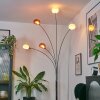 Nikkala Lampadaire Chrome, Blanc, 5 lumières