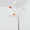 Nikkala Lampadaire Chrome, Blanc, 5 lumières