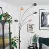 Nikkala Lampadaire Chrome, Blanc, 5 lumières