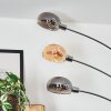 Nikkala Lampadaire Chrome, Blanc, 5 lumières
