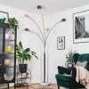 Nikkala Lampadaire Chrome, Blanc, 5 lumières