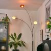 Nikkala Lampadaire Chrome, Blanc, 3 lumières
