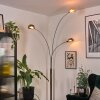 Nikkala Lampadaire Chrome, Blanc, 3 lumières
