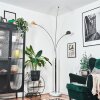 Nikkala Lampadaire Chrome, Blanc, 3 lumières