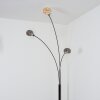 Nikkala Lampadaire Chrome, Noir, 3 lumières