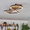 Cascada Plafonnier LED Brun, Couleur bois, Noir, 1 lumière