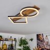 Cascada Plafonnier LED Brun, Couleur bois, Noir, 1 lumière