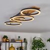 Cascada Plafonnier LED Brun, Couleur bois, Noir, 1 lumière