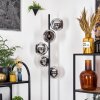 Koyoto Lampadaire 31 cm Chrome, Fumé, 5 lumières