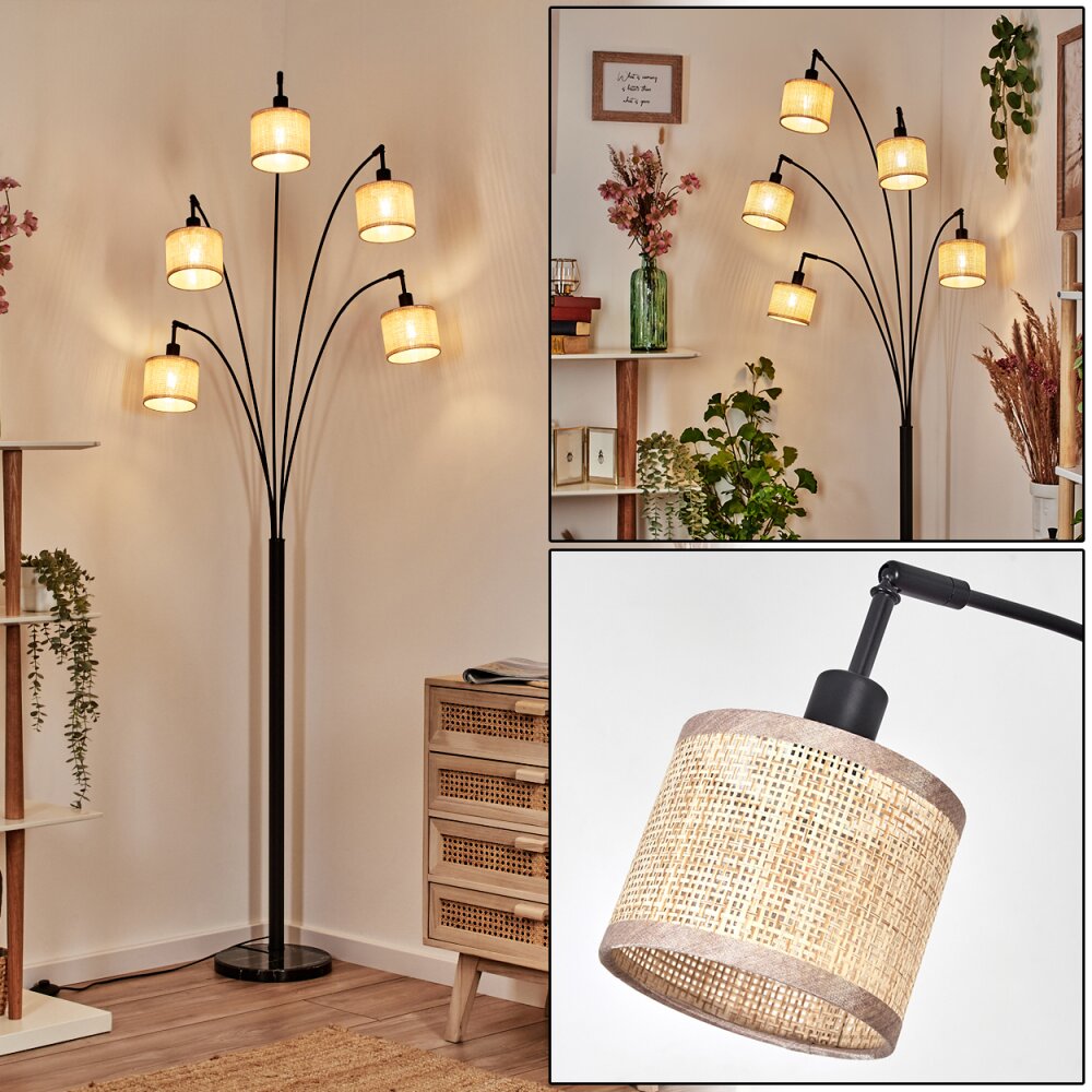 Sabadim Lampadaire Noir, 5 lumières main product photo