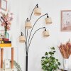 Sabadim Lampadaire Noir, 5 lumières