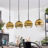Koyoto Suspension, Boule lumineuse, Suspension Or, Clair, 4 lumières
