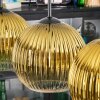 Koyoto Suspension, Boule lumineuse, Suspension Or, Clair, 4 lumières