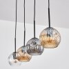 Ripoll Suspension, Boule lumineuse, Suspension Ambre, Clair, Fumé, 4 lumières