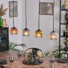 Ripoll Suspension, Boule lumineuse, Suspension Or, Clair, Cuivré, Fumé, 4 lumières