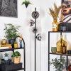 Koyoto Lampadaire Chrome, Clair, Fumé, 4 lumières