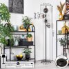 Koyoto Lampadaire Chrome, Clair, Fumé, 4 lumières