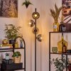 Koyoto Lampadaire Chrome, Clair, Fumé, 4 lumières