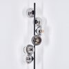 Koyoto Lampadaire Clair, Fumé, 6 lumières