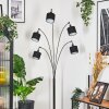 Bassagoda Lampadaire Chrome, Noir, 5 lumières