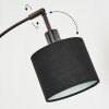 Bassagoda Lampadaire Chrome, Noir, 5 lumières
