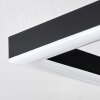 Ellekilde Plafonnier LED Brun, Couleur bois, Noir, 2 lumières