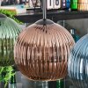 Koyoto Suspension, Boule lumineuse, Suspension Bleu, Vert, Cuivré, 4 lumières