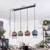 Koyoto Suspension, Boule lumineuse, Suspension Bleu, Vert, Cuivré, 4 lumières