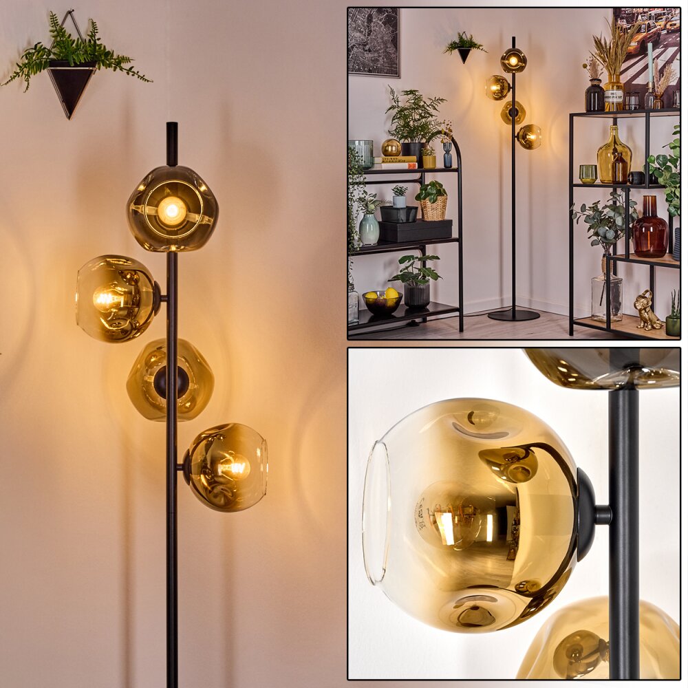 Ripoll Lampadaire Or, Clair, 4 lumières main product photo