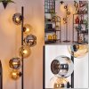 Koyoto Lampadaire 31 cm Ambre, Chrome, Fumé, 6 lumières