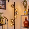 Koyoto Lampadaire Ambre, Clair, Fumé, 6 lumières