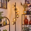 Koyoto Lampadaire Ambre, Clair, Fumé, 6 lumières