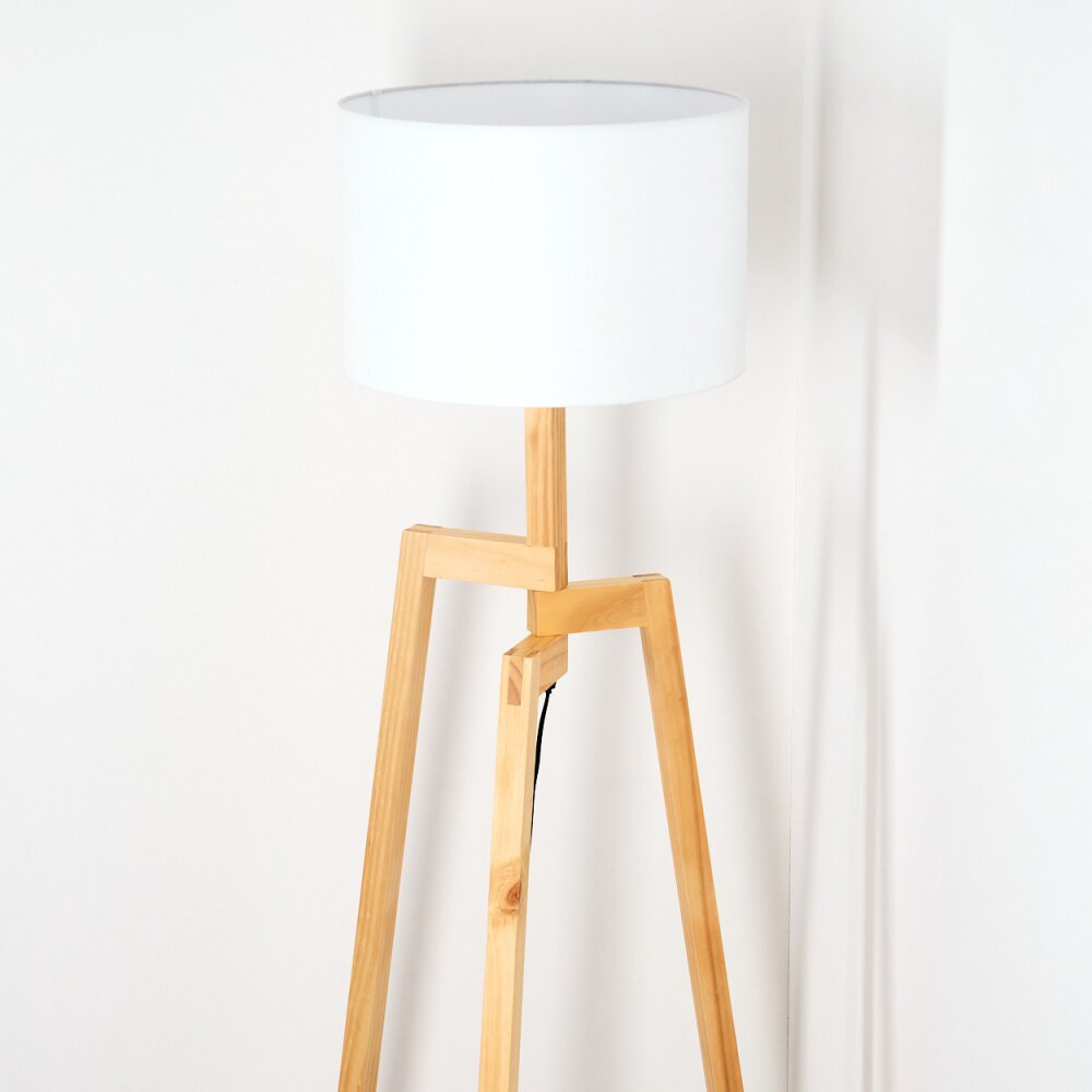 Soungou Lampadaire Écru, Noir, 1 lumière