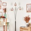 Bassagoda Lampadaire Chrome, Noir, 3 lumières