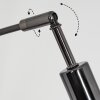Alsen Lampadaire Chrome, Noir, 5 lumières